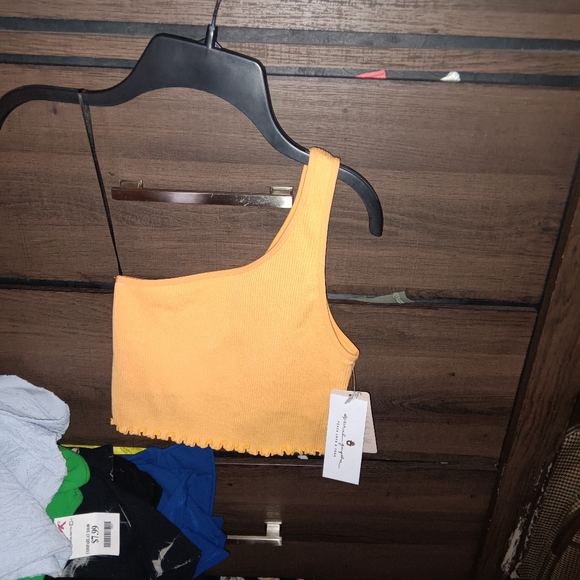 SPIRITUAL GANGSTER Luna one shoulder seamless tank XS - Picture 3 of 9